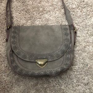 Gray Crossbody Purse